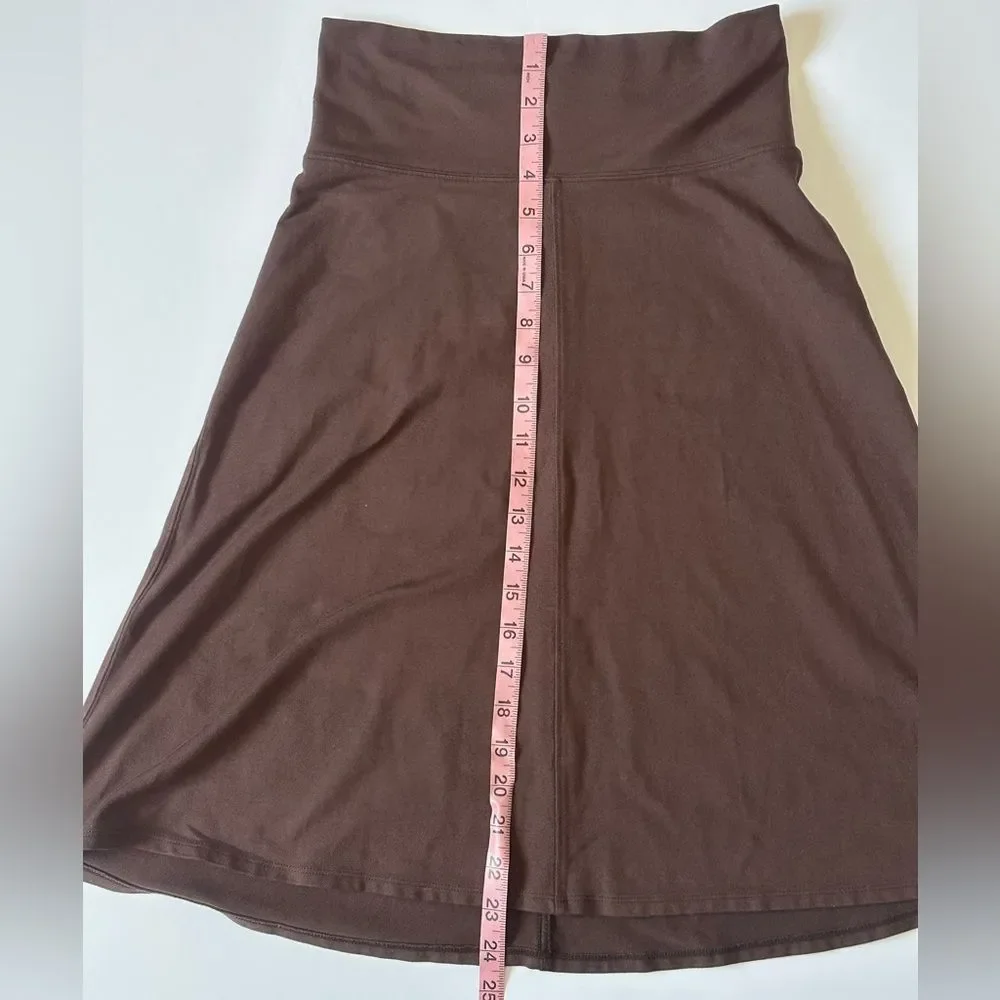 Athleta Chocolate Brown A-Line Skirt - Size S